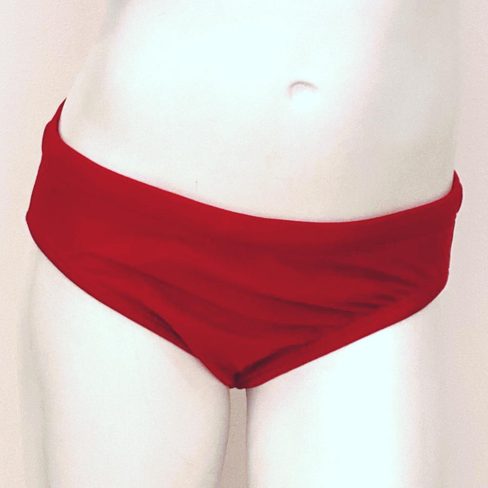 Extra Life Brief Swimsuit in Plain Red