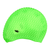 Bubbled Texture Neon Green Spurt Silicone Swim Cap