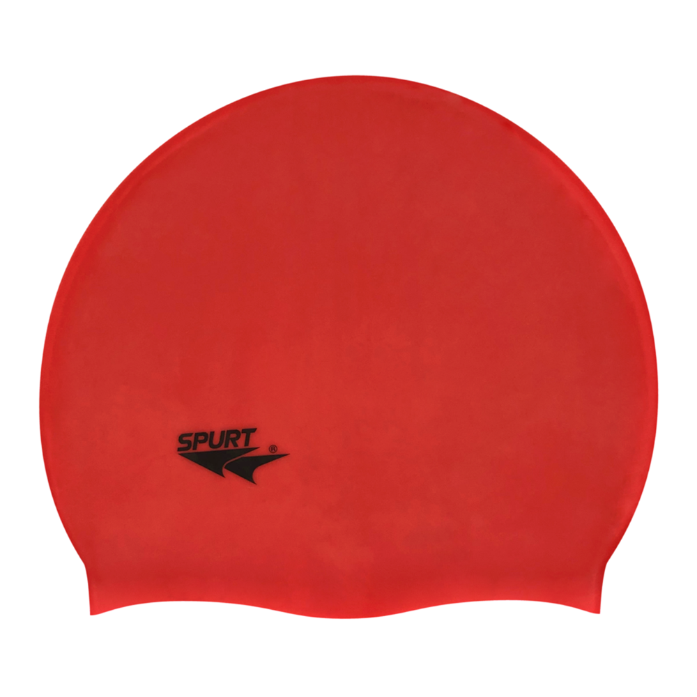 Spurt Flexi Plain F203 Industrial Red Silicone Swim Cap