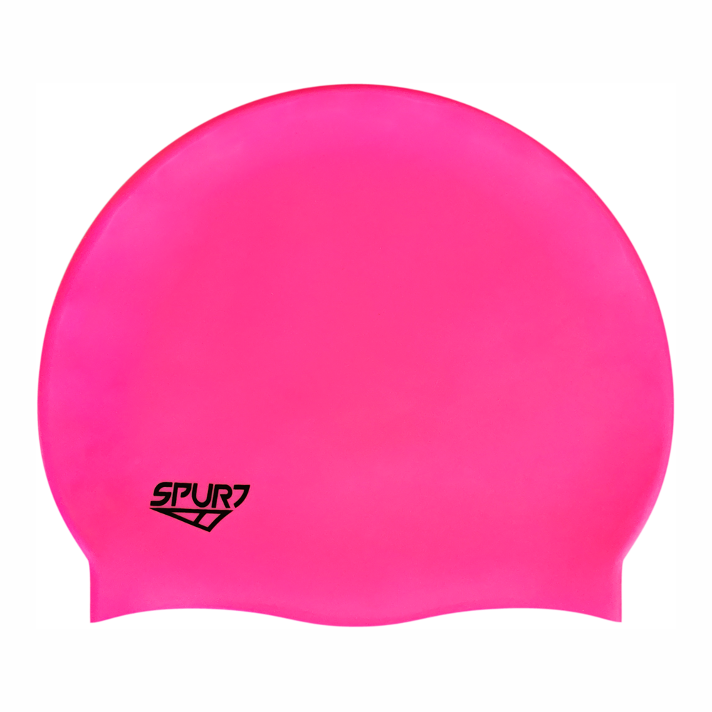Spurt Flexi Plain F215 Bright Pink Silicone Swim Cap