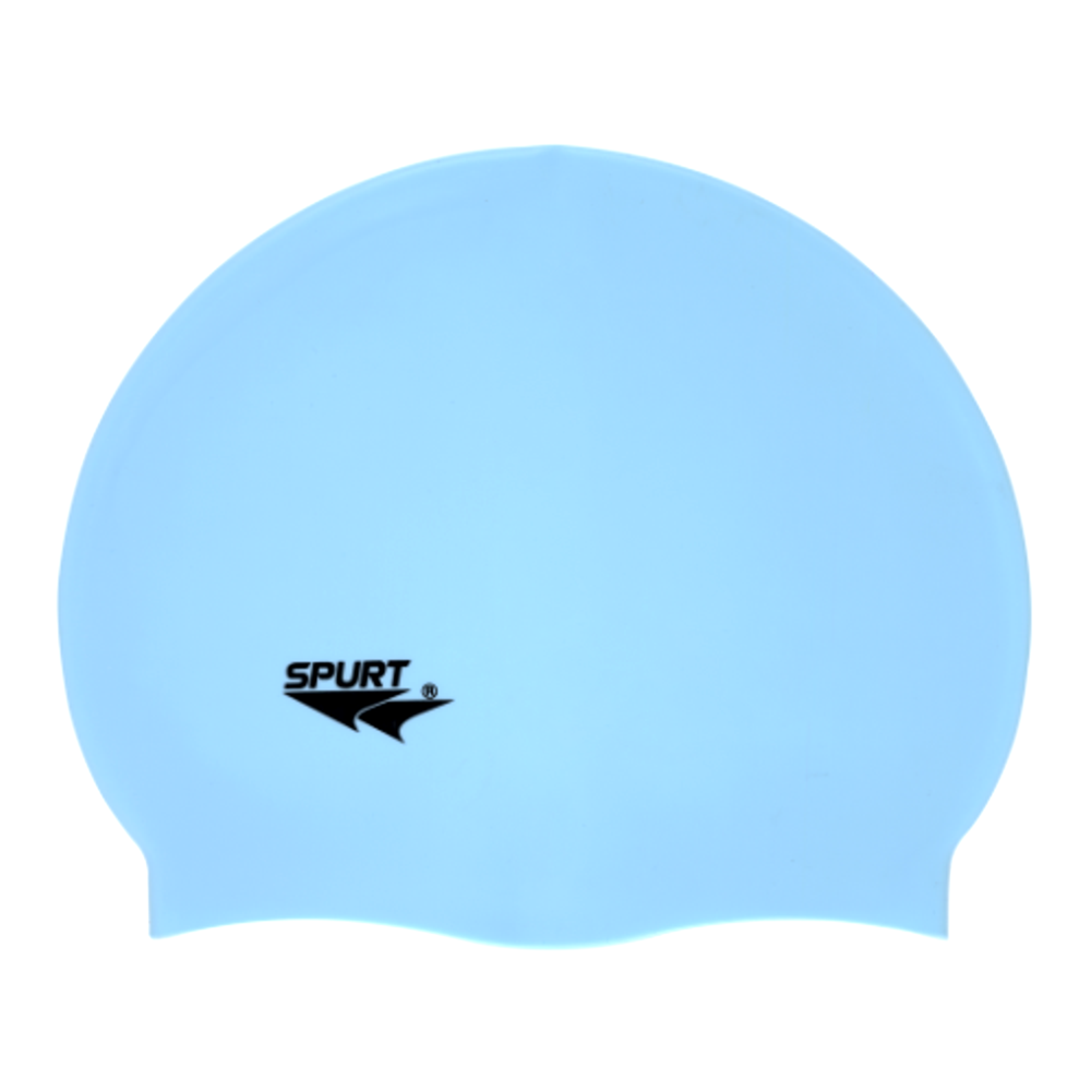 Spurt Flexi Plain F242 Light Blue Silicone Swim Cap