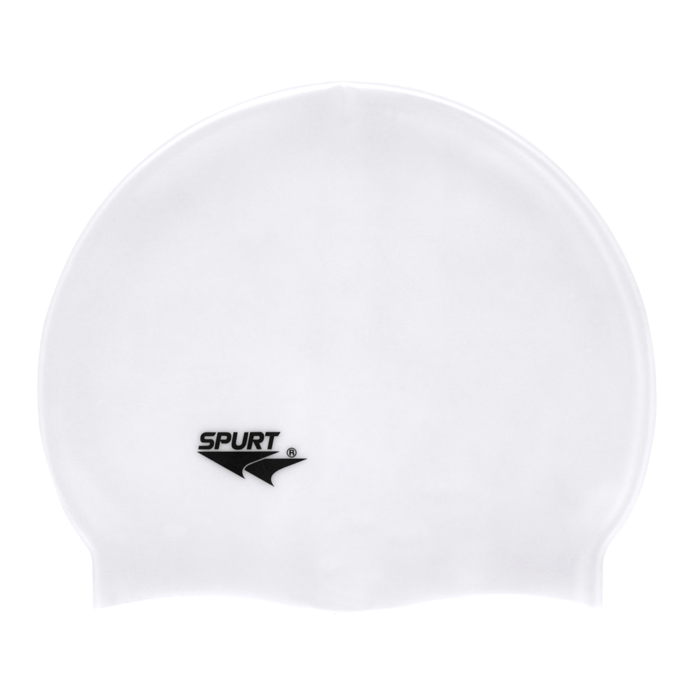 Spurt Flexi Plain SB11 Pearl White Silicone Swim Cap