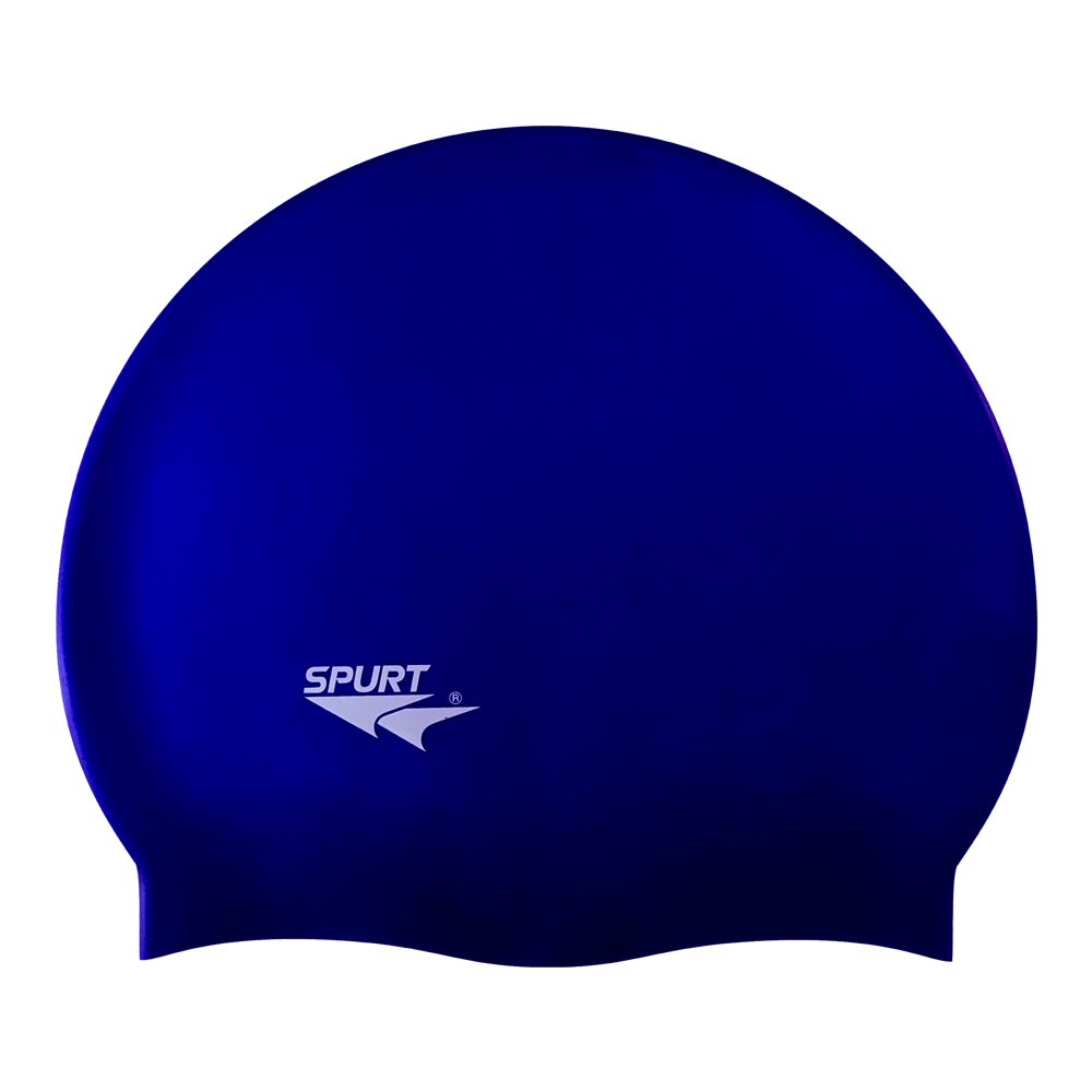 Spurt Flexi Plain SD12 Indigo Blue Silicone Swim Cap