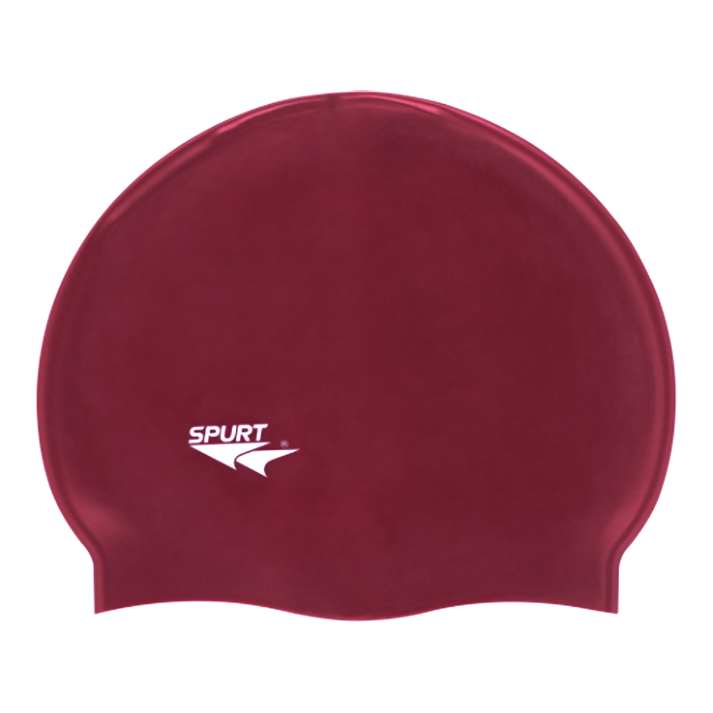 Spurt Flexi Plain SH75 Maroon Silicone Swim Cap