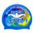 Level 1 2023 Tie-dye behind Butterfly Swimmer on SH71 Ocean Blue Spurt Silicone Swim Cap