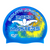Masters 2023 Tie-dye behind Butterfly Swimmer on SH71 Ocean Blue Spurt Silicone Swim Cap