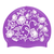 Floral New on SB18 Violet Spurt Silicone Swim Cap