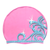 Princess Tiara on F239 Light Pink Spurt Silicone Swim Cap