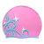 Princess Tiara on F239 Light Pink Spurt Silicone Swim Cap