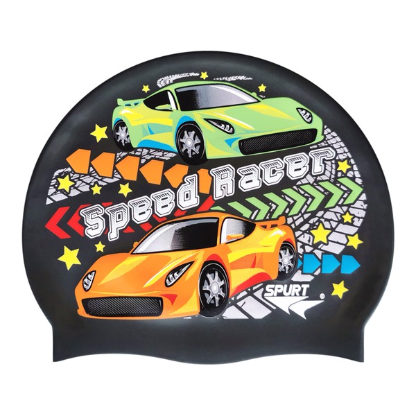 Speed Racer Cars and Track Comic Theme on SB14 Metallic Black Spurt Si ...