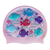 Scattered Sea Creatures and Squiggles on G104 Pale Pink Junior Spurt Silicone Swim Cap