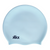 Kikx Big Hair Plain Medium F242 Light Blue Matte Silicone Swim Cap