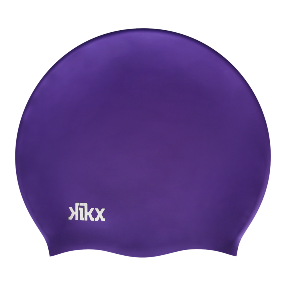 Large Purple Silicone Swimming Cap | swimelite