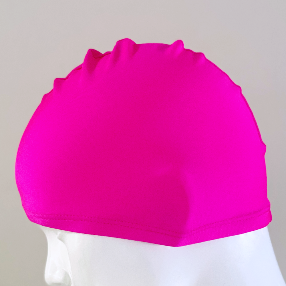 Lycra Swim Cap Size Large in Bright Pink