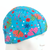 Lycra Fantasy Lycra Swim Cap Size Small in Bright Butterflies and Polka Dots on Light Blue