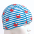 Lycra Fantasy Lycra Swim Cap Size Small in Crabs on White and Blue Stripes