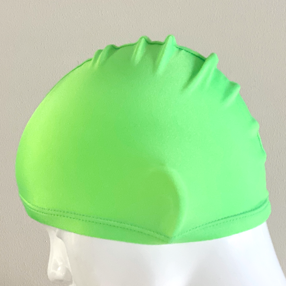 Lycra Swim Cap Size Large in Neon Green