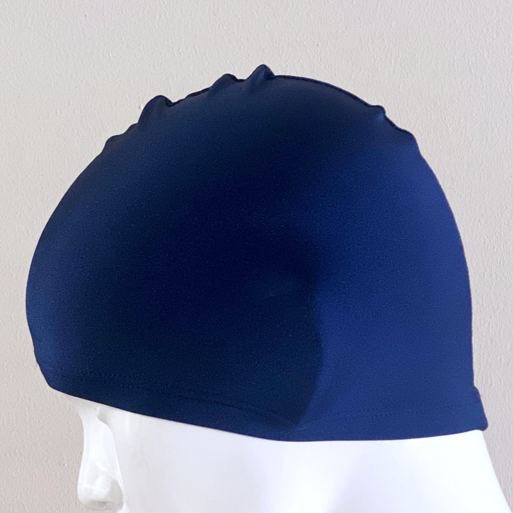 Lycra Swim Cap Size Large in Navy