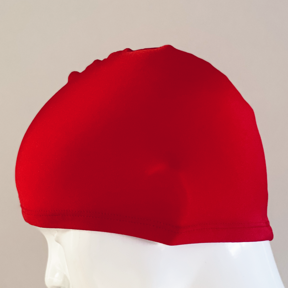 Lycra Swim Cap Size Large in Red