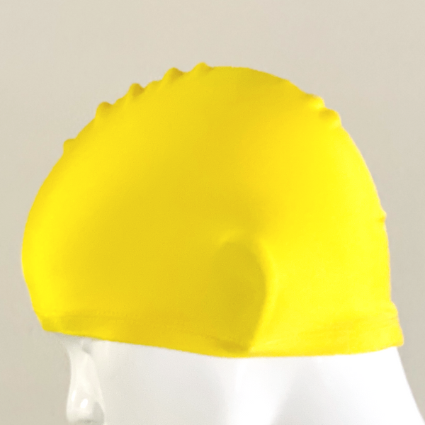 Lycra Swim Cap Size Large in Yellow Spurt Online