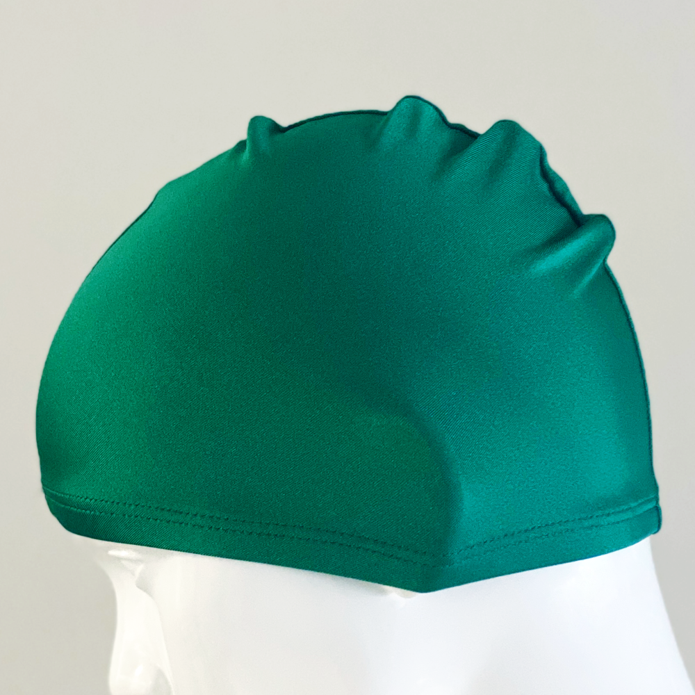 Lycra Swim Cap Size Small in Springbok Green