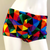 Splitz Drag Suit Unisex Swim Shorts in Bright Multi-Colour Triangles