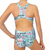 Kikx Extra Life Fastback Swimsuit in Unicorn and Summer Theme on Neon Blue