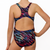 Extra Life Fastback Swimsuit in Black with Multi Colour Zigzag