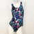 Extra Life Fastback Swimsuit in Colourful Geo Skulls