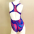 Extra Life Fastback Swimsuit in Full Print Pink and Lilac Tiedye