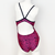 Kikx Extra Life Thin Strap Swimsuit in Full Print Leopard Print on Bubblegum Pink