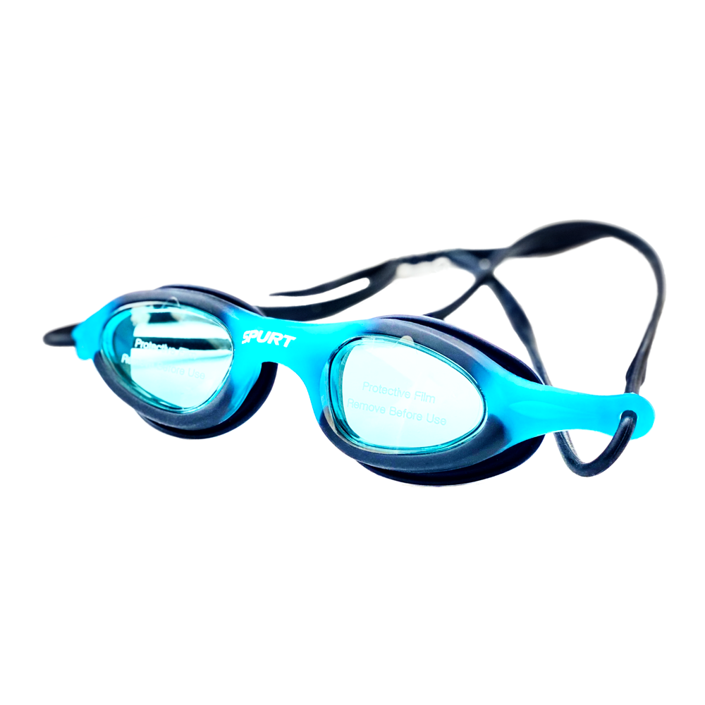 Spurt Flex Sil 1 Junior Goggle in Blue and Light Blue with Blue Lens a ...