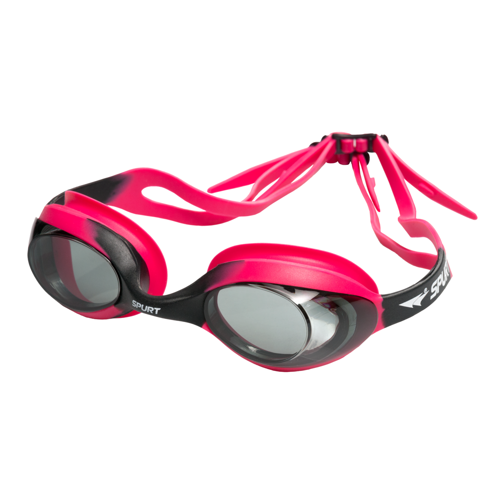 Spurt Blaze Sil 6 Junior Goggle in Black and Pink with Black Lens and Dark Tint