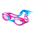 Spurt Blaze Sil 6 Junior Goggle in Bright Pink, Violet and Light Blue with Violet Lens and Light Tint