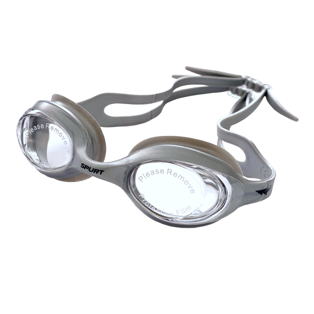 Spurt Blaze Sil 6 Junior Goggle in Silver with Clear Lens