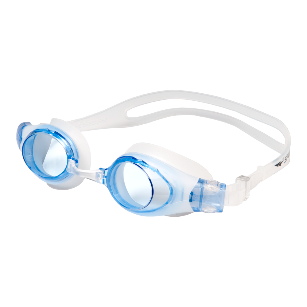 Spurt Aquatic ACS Senior Goggle in Opaque White with Light Blue Lens and Light Tint