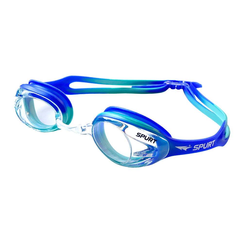 Spurt Crush N3 Senior Goggle in Blue Violet and Sea Green with Clear Lens