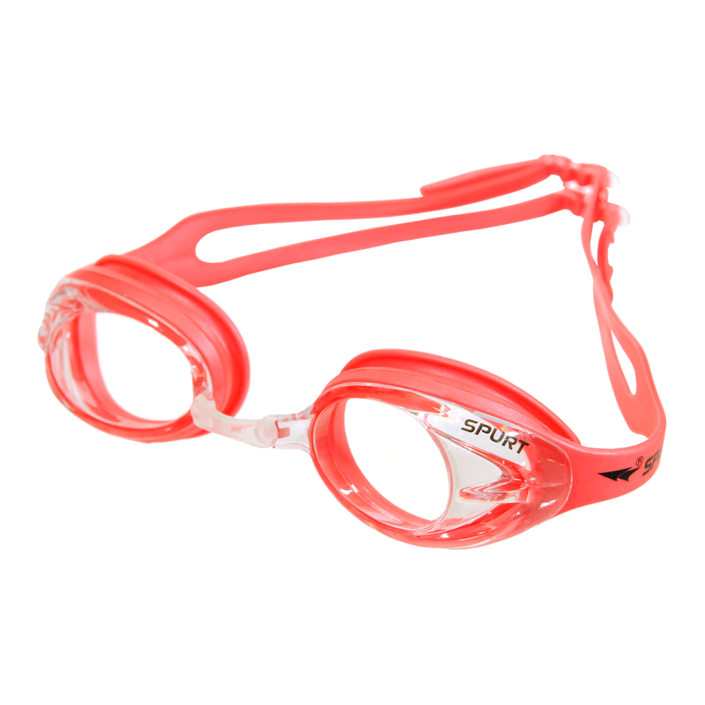 Spurt Crush N3 Senior Goggle in Coral with Clear Lens
