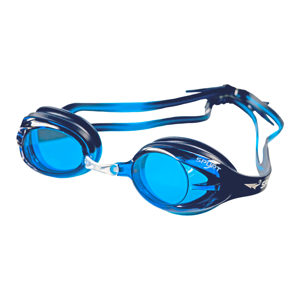 Spurt Crush N3 Senior Goggle in Dark Blue and Light Blue with Blue Lens and Medium Tint