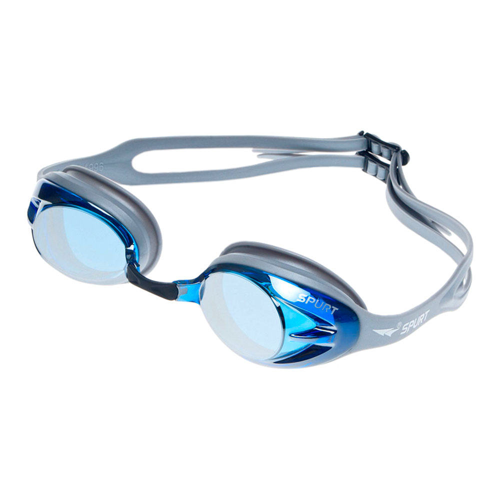 Spurt Crush N3 Senior Goggle in Grey with Mirror Silver/Blue Lens and Medium Tint