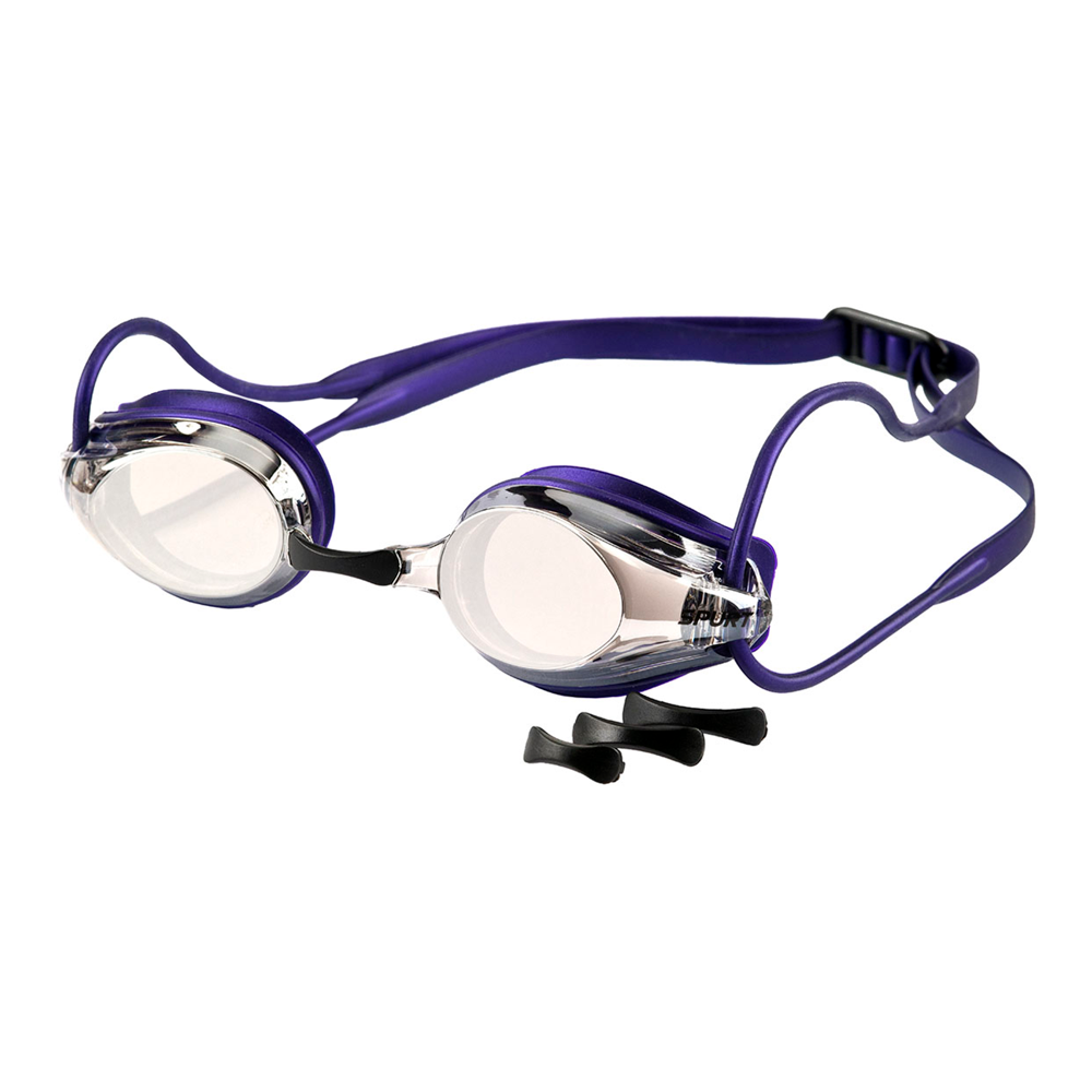 Spurt Intermediate Racer R3 Senior Goggle in Purple with Mirror Silver Lens and Light Tint