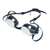 Spurt Tempo R7 Senior Goggle in Black and Silver with Mirror Silver Lens and Dark Tint