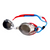 Spurt Hydro R8 Senior Goggle in White, Red and Sky Blue with Mirror Silver Lens and Light Tint