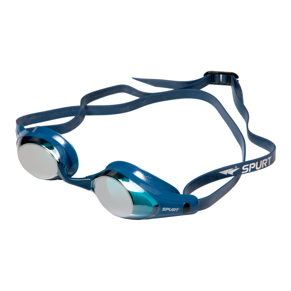 Spurt Terminator SW8 Senior Goggle in Gun Metal Blue with Mirror Silver Lens and Dark Tint
