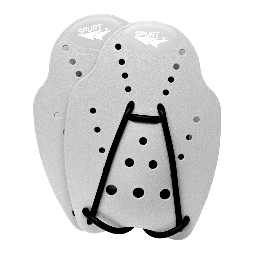 Spurt Training Hand Paddle in Silver Size Large