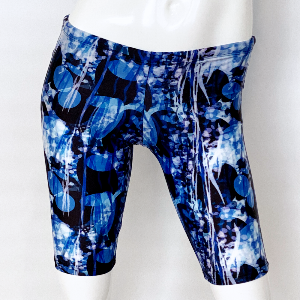 Extra Life Jammer Swimsuit in Blue Bubbles