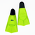 Kikx Short Silicone Training Fin with 2 Tone in Light Neon Green with Black Heel