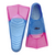 Kikx Short Training Fin with 2 Tone in Metallic Light Pink Front and Metallic Light Sky Blue Back