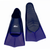 Kikx Short Silicone Training Fin with 2 Tone in Dark Purple Front and Dark Navy Back