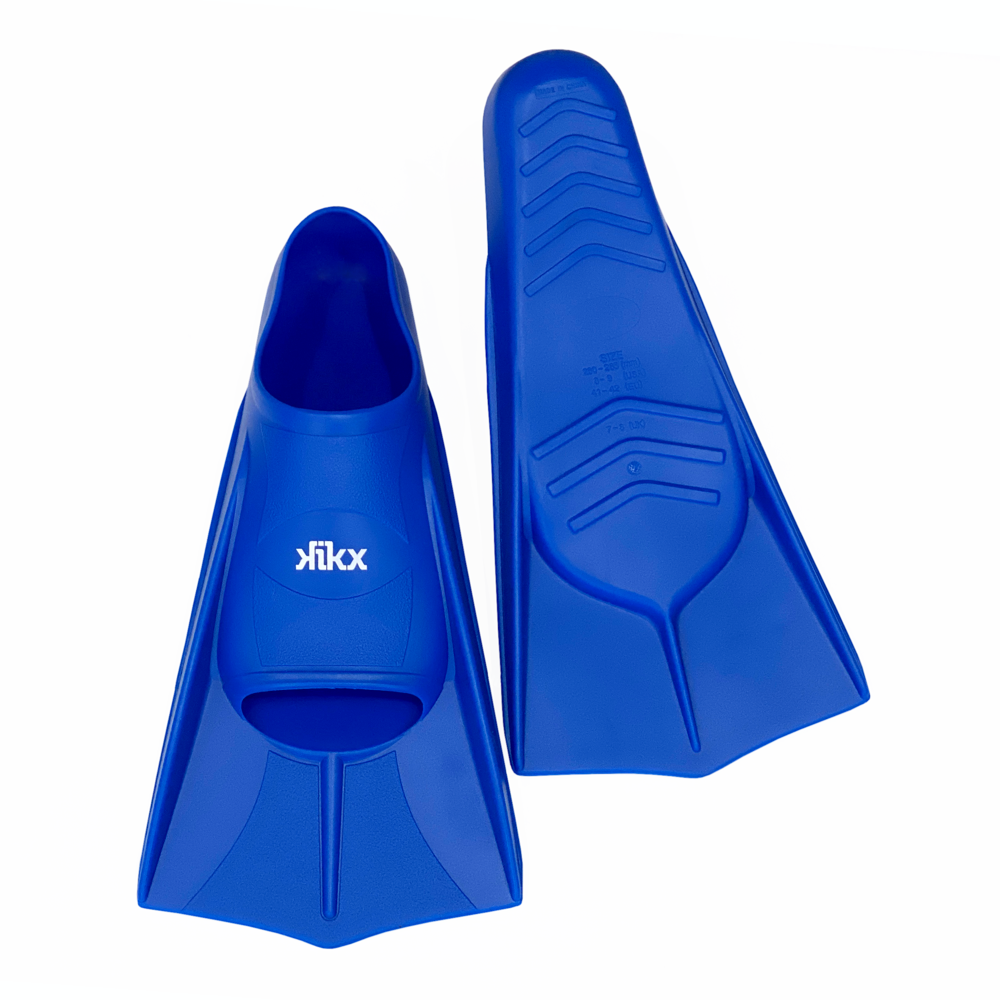 Kikx Short Silicone Training Fin in Dark Blue